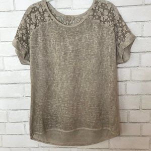 Bellambia Italy S Small Lace Top Soft Brown